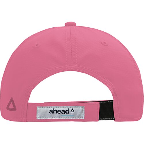 Additional Image 1 - a pink hat with a white label