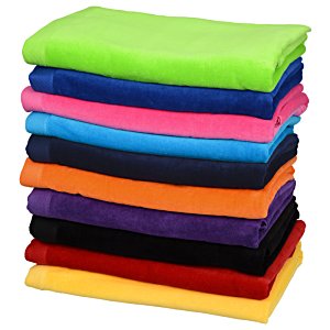 Additional Image 1 - a stack of colorful towels
