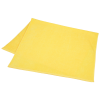 a yellow square paper on a white background