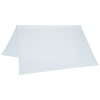 a white rectangular object on a white background