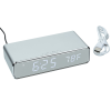 View Image 2 of 6 of Keen Wireless Charging Desk Clock - 24 hr