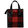 View Image 2 of 3 of Plaid Laminated Non-Woven Lunch Cooler