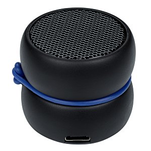 Additional Image 1 - a black round object with a blue band