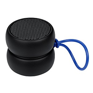 Additional Image 2 - a black round object with a blue strap