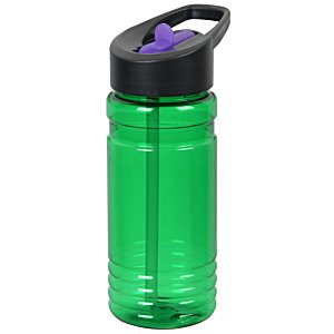 Additional Image 2 - a green water bottle with a black lid