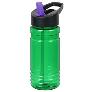 Additional Image 3 - a green water bottle with a straw