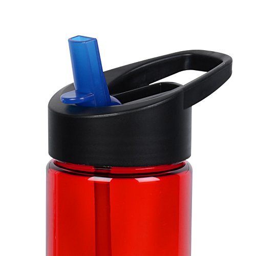 Additional Image 1 - a close up of a red water bottle