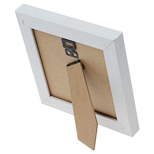 Additional Image 2 - a white frame with a brown tag attached to it