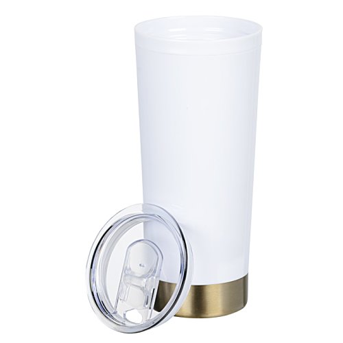 Additional Image 2 - a white and gold cup