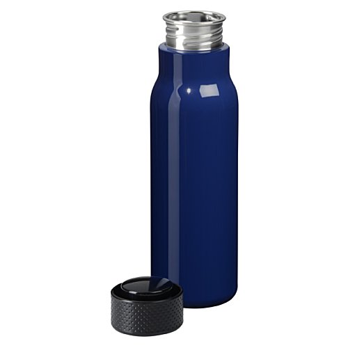 Additional Image 1 - a blue bottle with a black cap