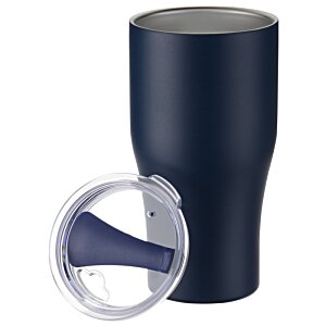 Additional Image 1 - a black cup with a plastic lid