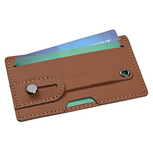 Additional Image 2 - a brown leather wallet with a lock