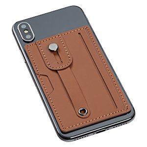 Additional Image 4 - a cell phone with a brown cover