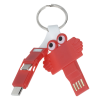 View Image 2 of 6 of Clipster Duo Charging Cable Keychain