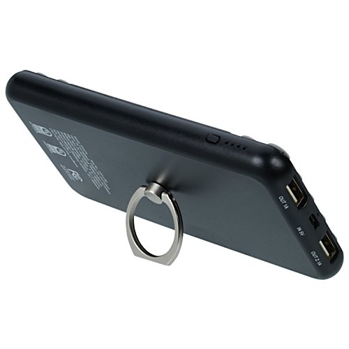 Additional Image 4 - a black rectangular object with a ring attached to it