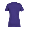 a purple shirt on a white background