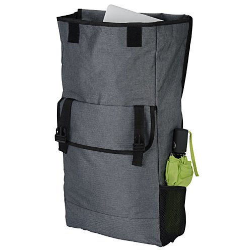 Additional Image 1 - a grey bag with a black strap