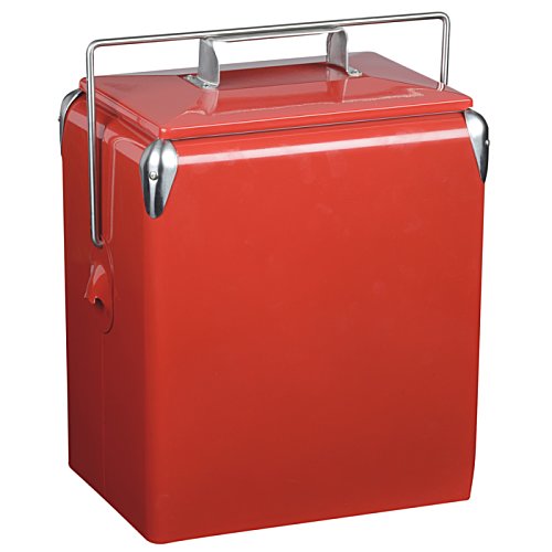 Additional Image 3 - a red cooler box with a handle