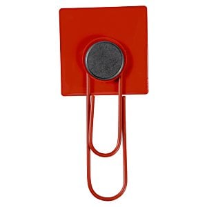 Additional Image 1 - a red paper clip with a black circle