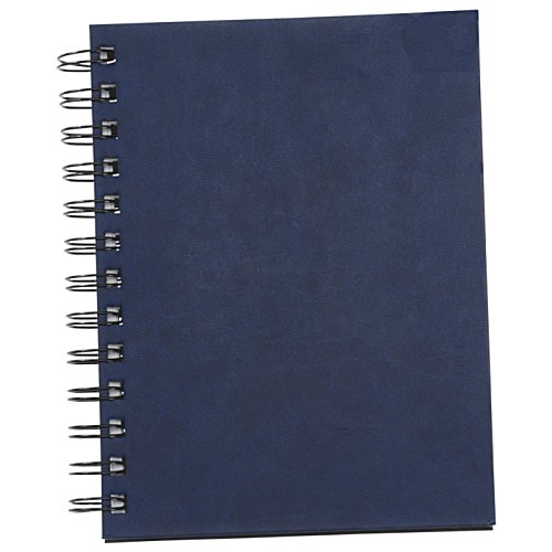 Additional Image 2 - a blue notebook with a spiral bound