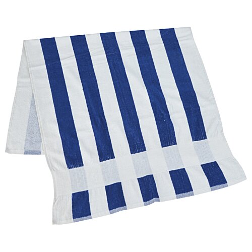 Additional Image 1 - a blue and white striped towel