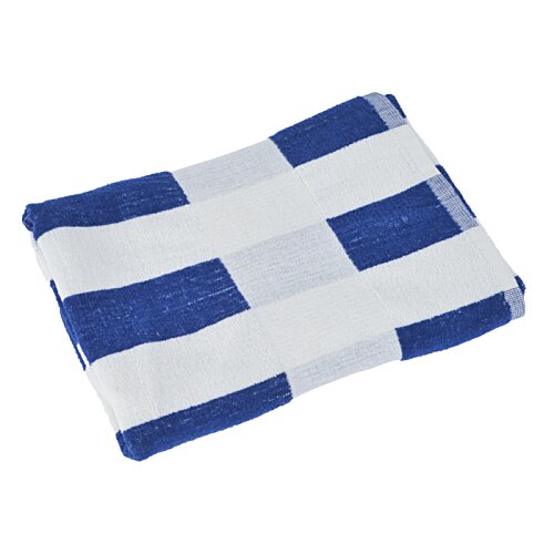 Additional Image 2 - a blue and white striped pillow