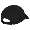 a black hat with a white background
