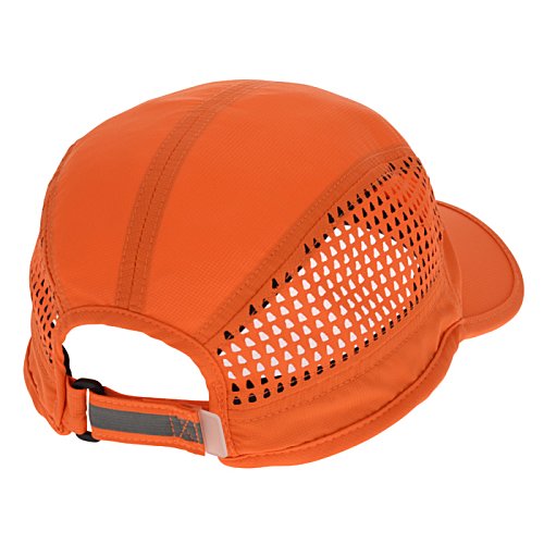 Additional Image 1 - an orange hat with a mesh side