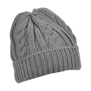 Additional Image 1 - a grey knit hat on a white background