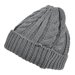 Additional Image 2 - a grey knit hat on a white background
