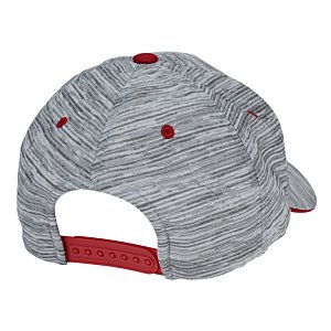 Additional Image 2 - a grey hat with red trim