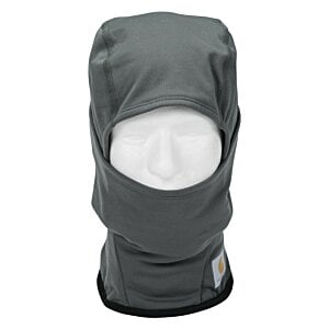 Additional Image 1 - a grey ski mask with a white face mask
