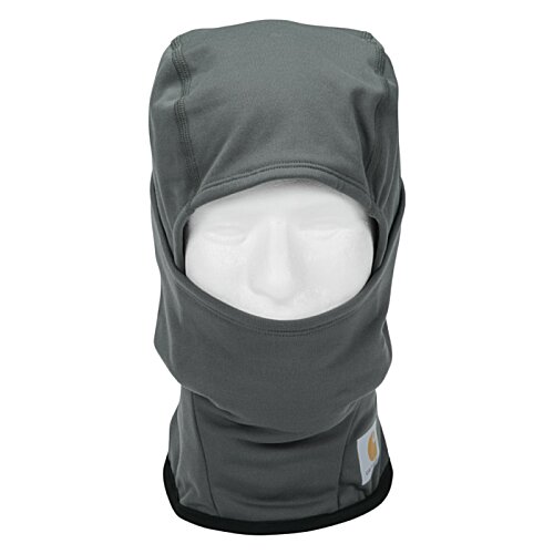 Additional Image 1 - a grey ski mask with a white face mask