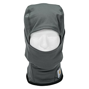 Additional Image 1 - a grey ski mask with a white face mask