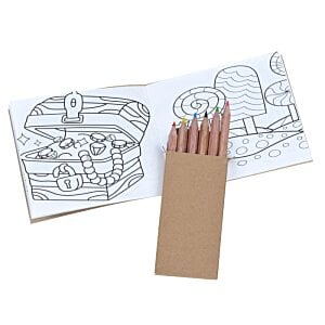 Additional Image 1 - a coloring book with a brown box