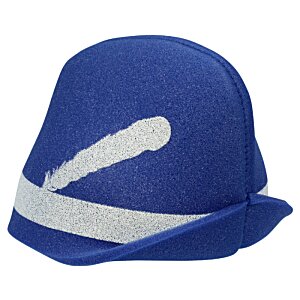 Additional Image 1 - a blue hat with a white stripe