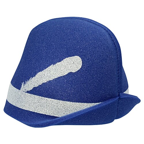 Additional Image 1 - a blue hat with a white stripe