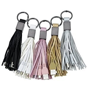 Additional Image 3 - a group of tassels on a key chain