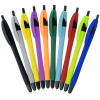 a group of pens in a fan