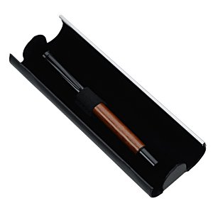 Additional Image 2 - a black and brown pen in a black case