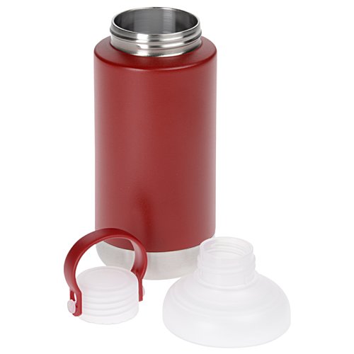 Additional Image 3 - a red and silver thermos