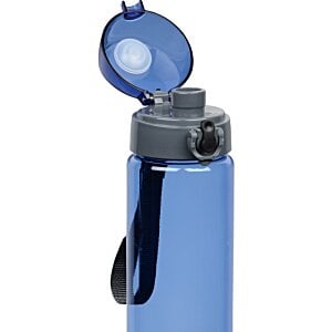 Additional Image 1 - a blue water bottle with a lid