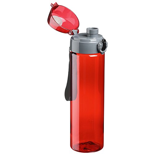 Additional Image 1 - a blue water bottle with a lid