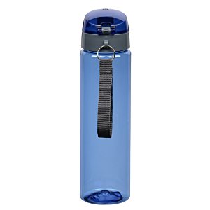 Additional Image 3 - a blue water bottle with a black lid