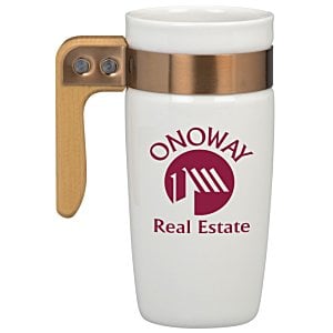 Additional Image 1 - a white and gold coffee mug