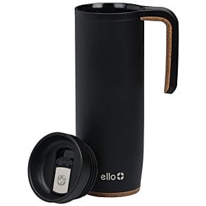 Additional Image 1 - a black coffee mug with a handle