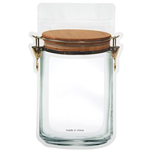 Additional Image 1 - a glass jar with a wooden lid
