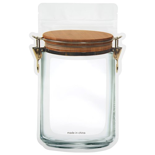 Additional Image 1 - a glass jar with a wooden lid