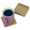 View Image 2 of 2 of Bamboo and Cork Coaster Set