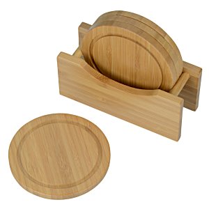 Additional Image 1 - a wooden coasters on a white background